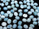 [Video]Larimar Pectolite AA++ Oval Rose Cut 10x8mm 2pcs