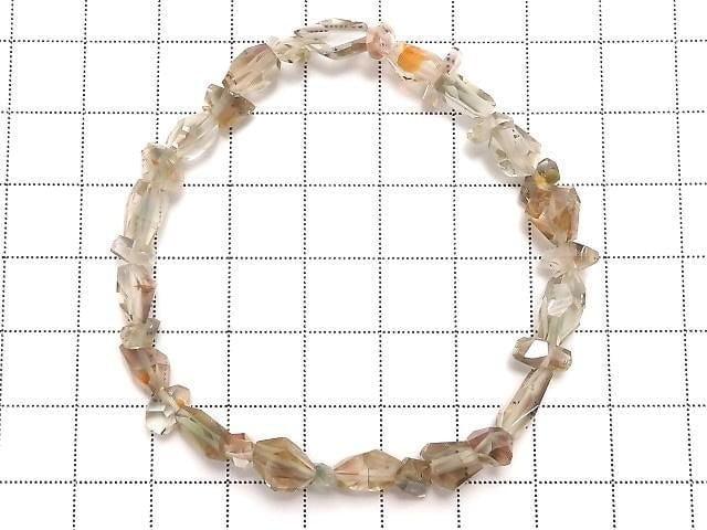 [Video][One of a kind] High Quality Oregon Sunstone AAA- Faceted Nugget Bracelet NO.1