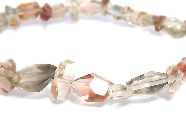 [Video][One of a kind] High Quality Oregon Sunstone AAA- Faceted Nugget Bracelet NO.3