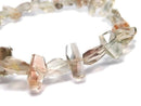 [Video][One of a kind] High Quality Oregon Sunstone AAA- Faceted Nugget Bracelet NO.4