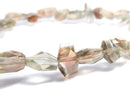 [Video][One of a kind] High Quality Oregon Sunstone AAA- Faceted Nugget Bracelet NO.9