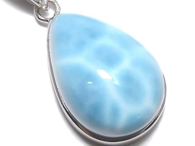 [Video][One of a kind] Larimar Pectolite AAA Pendant Silver925 NO.528