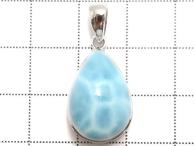 [Video][One of a kind] Larimar Pectolite AAA Pendant Silver925 NO.528