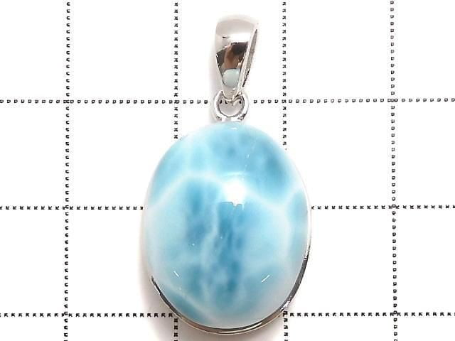 [Video][One of a kind] Larimar Pectolite AAA Pendant Silver925 NO.531