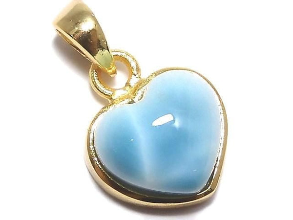 [Video][One of a kind] Larimar Pectolite AAA Pendant 18KGP NO.533