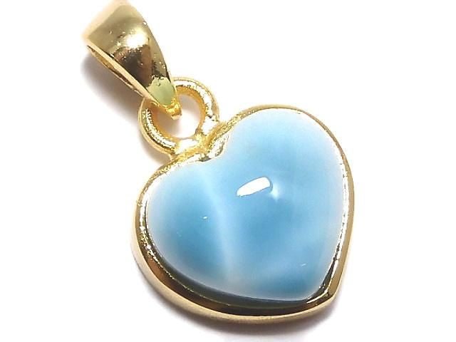 [Video][One of a kind] Larimar Pectolite AAA Pendant 18KGP NO.533