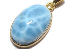 [Video][One of a kind] Larimar Pectolite AAA- Pendant 18KGP NO.539