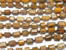 [Video] Bamboo Ruby Jasper Faceted Nugget 1strand (18pcs)