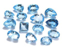 [Video][One of a kind] High Quality Swiss Blue Topaz AAA Loose stone Faceted 14pcs Set NO.1
