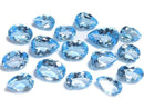 [Video][One of a kind] High Quality Swiss Blue Topaz AAA Loose stone Faceted 16pcs Set NO.4
