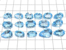 [Video][One of a kind] High Quality Swiss Blue Topaz AAA Loose stone Faceted 16pcs Set NO.4