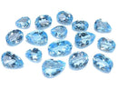 [Video][One of a kind] High Quality Swiss Blue Topaz AAA Loose stone Faceted 16pcs Set NO.5