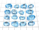 [Video][One of a kind] High Quality Swiss Blue Topaz AAA Loose stone Faceted 16pcs Set NO.5