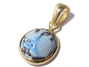[Video][One of a kind] Kazakhstan Golden Hill Turquoise Pendant 18KGP NO.7