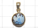 [Video][One of a kind] Kazakhstan Golden Hill Turquoise Pendant 18KGP NO.7