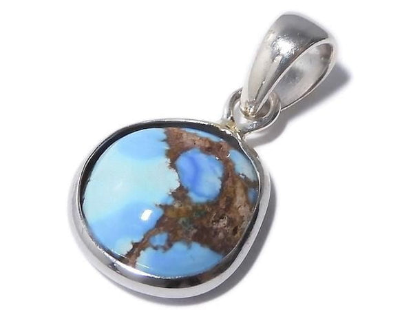 [Video][One of a kind] Kazakhstan Golden Hill Turquoise Pendant Silver925 NO.11
