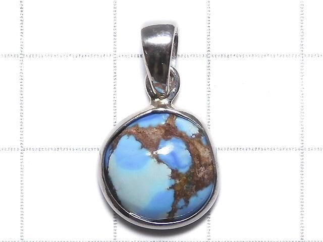 [Video][One of a kind] Kazakhstan Golden Hill Turquoise Pendant Silver925 NO.11