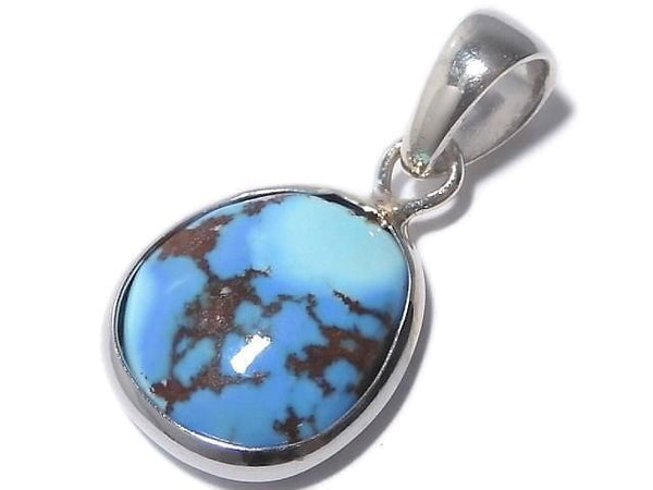 [Video][One of a kind] Kazakhstan Golden Hill Turquoise Pendant Silver925 NO.14