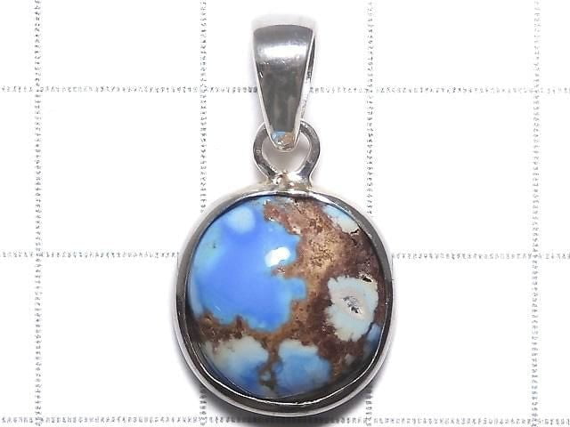 [Video][One of a kind] Kazakhstan Golden Hill Turquoise Pendant Silver925 NO.15