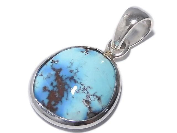 [Video][One of a kind] Kazakhstan Golden Hill Turquoise Pendant Silver925 NO.20