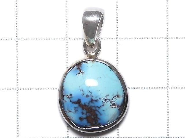 [Video][One of a kind] Kazakhstan Golden Hill Turquoise Pendant Silver925 NO.20