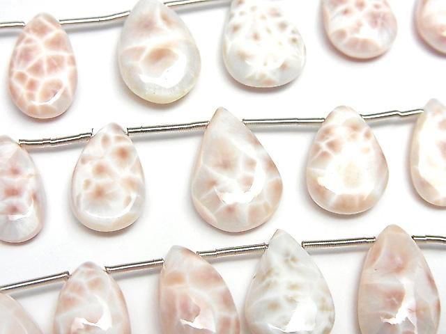 [Video] Thomsonite Pear Shape (Smooth) half or 1 strand (14pcs)