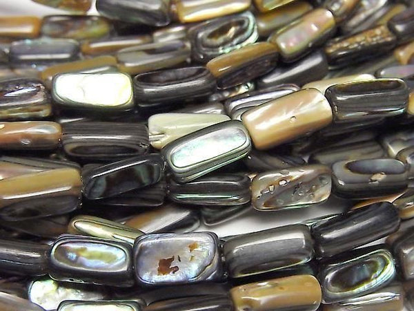 [Video]Abalone Shell Triangle Tube-Nugget half or 1strand beads (aprx.15inch/38cm)