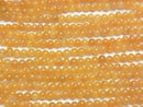 Yellow-Orange Jade Round 2mm 1strand beads (aprx.15inch/38cm)