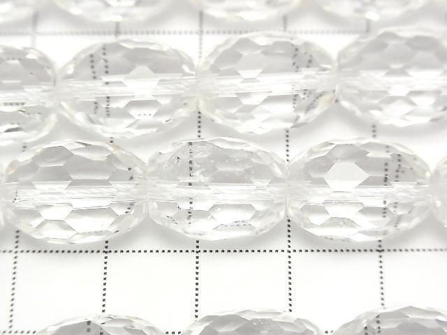 [Video] High Quality! Crystal AAA- Faceted Rice Beads 15x11x11mm 1/4"-1 strand (approx. 15 inches/36 cm)