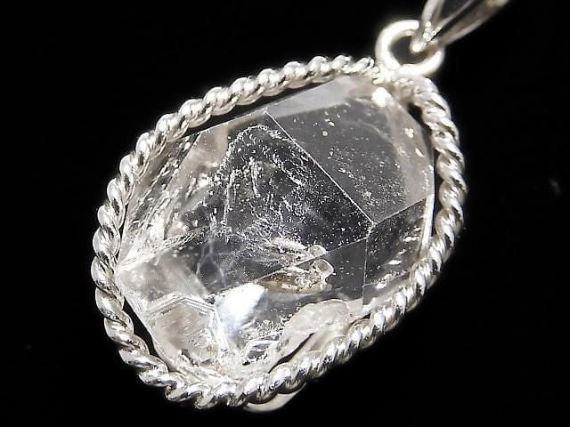 [Video][One of a kind] NYHerkimer Diamond Pendant Silver925 NO.5