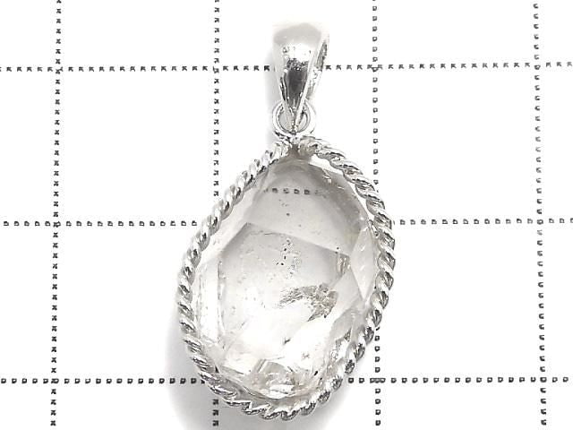 [Video][One of a kind] NYHerkimer Diamond Pendant Silver925 NO.5