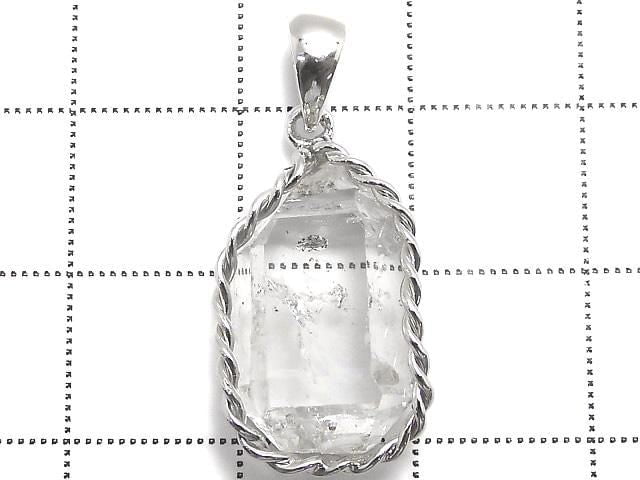 [Video][One of a kind] NYHerkimer Diamond Pendant Silver925 NO.10