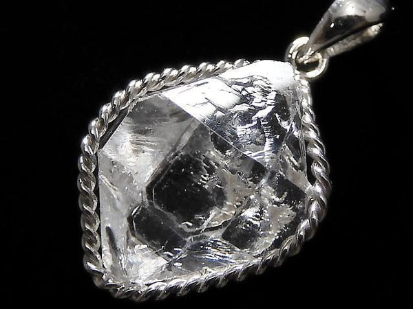 [Video][One of a kind] NYHerkimer Diamond Pendant Silver925 NO.16