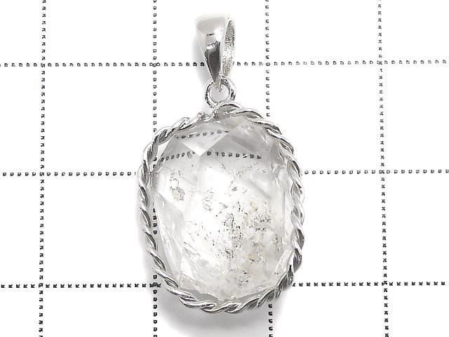 [Video][One of a kind] NYHerkimer Diamond Pendant Silver925 NO.17