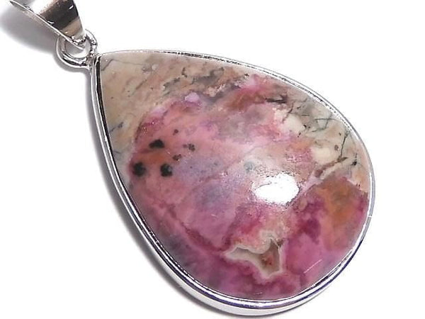 [Video][One of a kind] Cobalt Calcite Pendant Silver925 NO.5