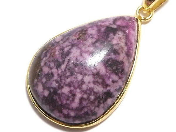 [Video][One of a kind] Cobalt Calcite Pendant 18KGP NO.12