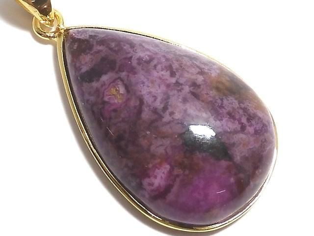 [Video][One of a kind] Cobalt Calcite Pendant 18KGP NO.13