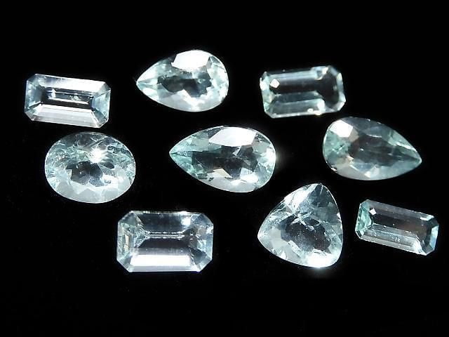 [Video][One of a Kind] High Quality Color Change Fluorite Loose Stone Faceted 9pcs Set No. 13