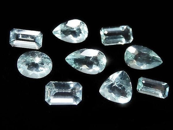 [Video][One of a Kind] High Quality Color Change Fluorite Loose Stone Faceted 9pcs Set No. 13