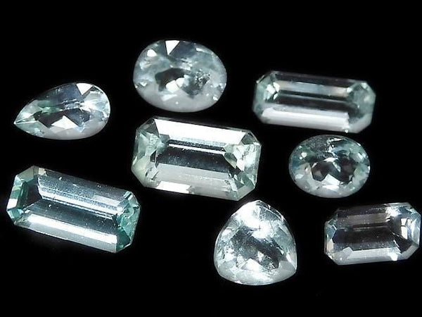 [Video][One of a Kind] High Quality Color Change Fluorite Loose Stone Faceted 8pcs Set No. 14