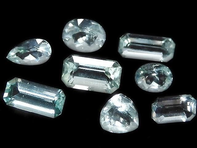[Video][One of a Kind] High Quality Color Change Fluorite Loose Stone Faceted 8pcs Set No. 14