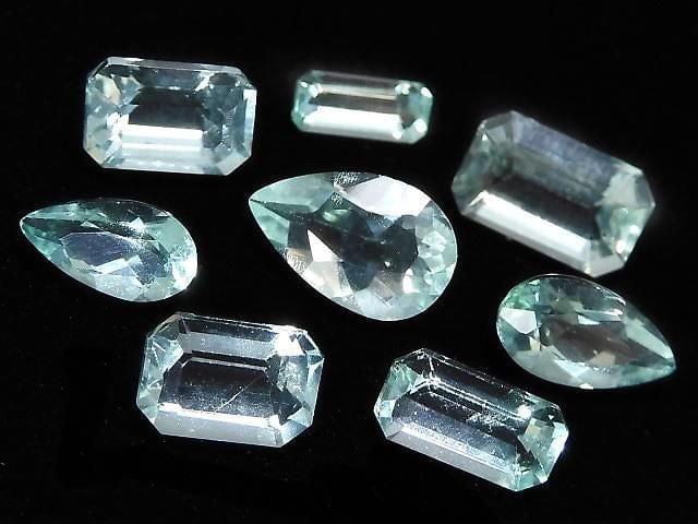 [Video][One of a Kind] High Quality Color Change Fluorite Loose Stone Faceted 8pcs Set No. 15