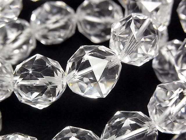 [Video]High Quality! Crystal AAA Star Faceted Round 14mm Bracelet