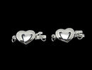 Silver925 Clasp Heart 18x9.5x5mm [No Coating] 1pc