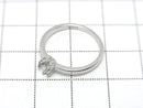 [Video] Silver 925 Crown Flat Ring Frame (Prong Setting) Round 4mm Rhodium Plated 1pc