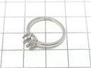 [Video] Silver 925 Crown Flat Ring Frame (Prong Setting) Round 6mm Rhodium Plated 1pc