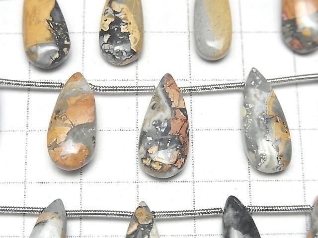 [Video] Marigano Jasper Pear shape (Smooth) 1strand (8pcs)