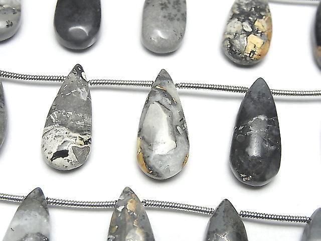 [Video] Marigano Jasper Pear shape (Smooth) 1strand (8pcs)