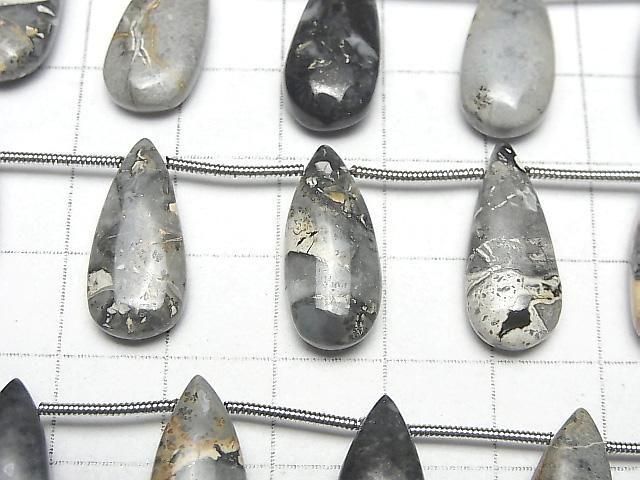[Video] Marigano Jasper Pear shape (Smooth) 1strand (8pcs)