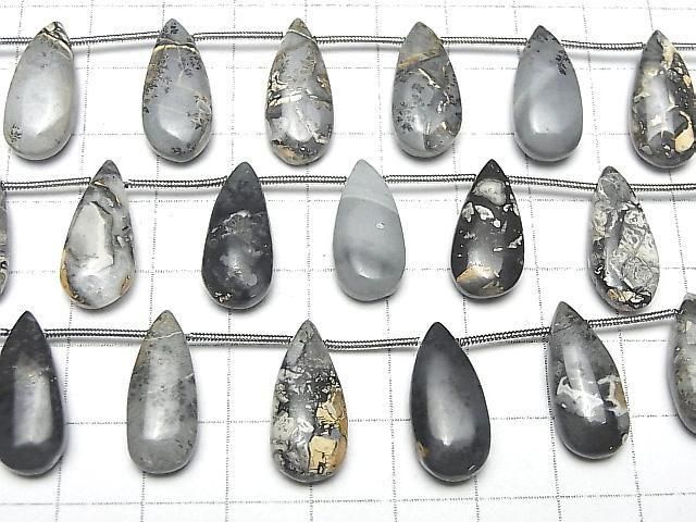 [Video] Marigano Jasper Pear shape (Smooth) 1strand (8pcs)